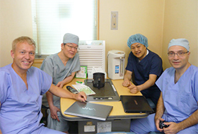 Academic exchange with doctors from overseas
